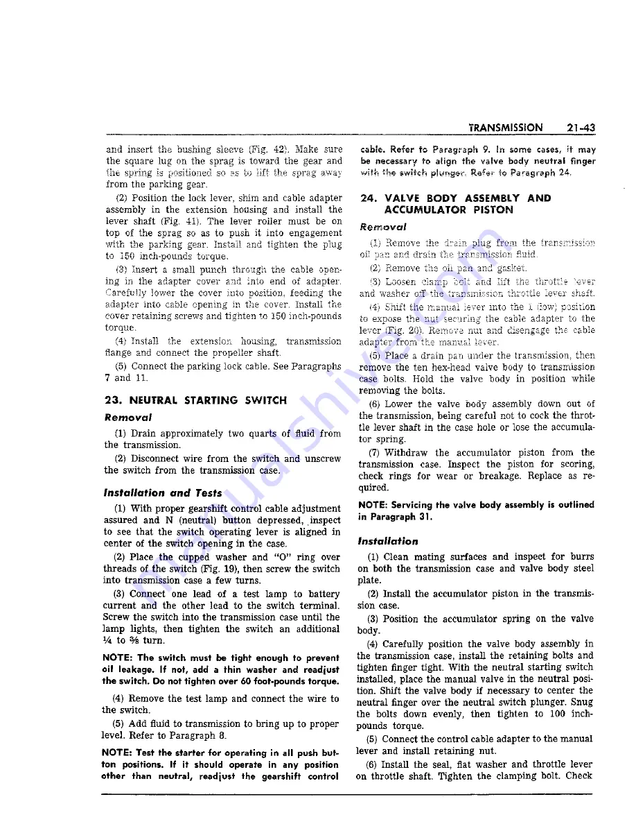 Chrysler Imperial 1963 Service Manual Download Page 412