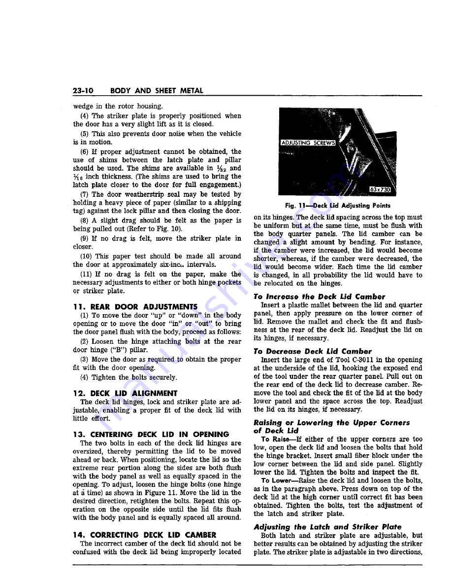 Chrysler Imperial 1963 Service Manual Download Page 461