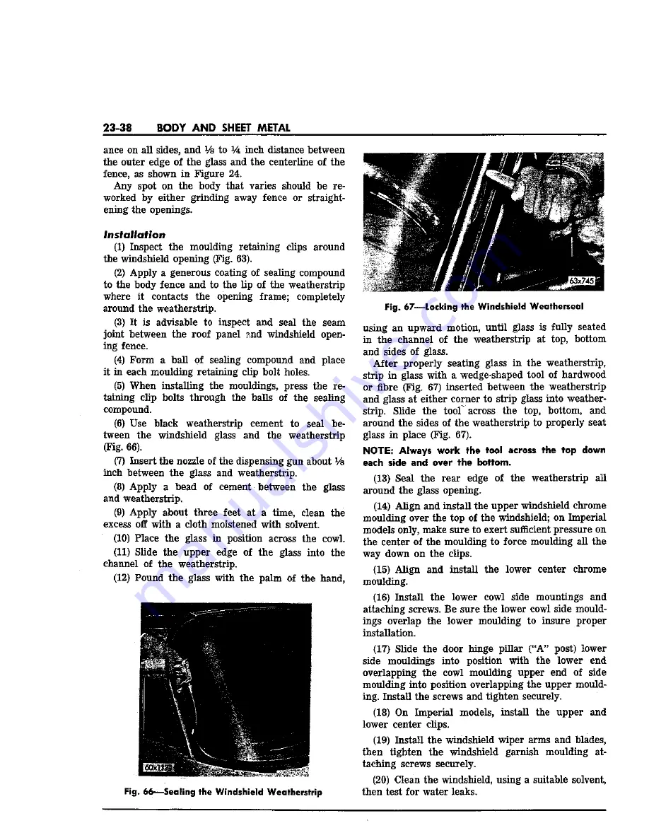 Chrysler Imperial 1963 Service Manual Download Page 489