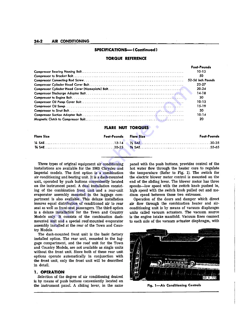 Chrysler Imperial 1963 Service Manual Download Page 512