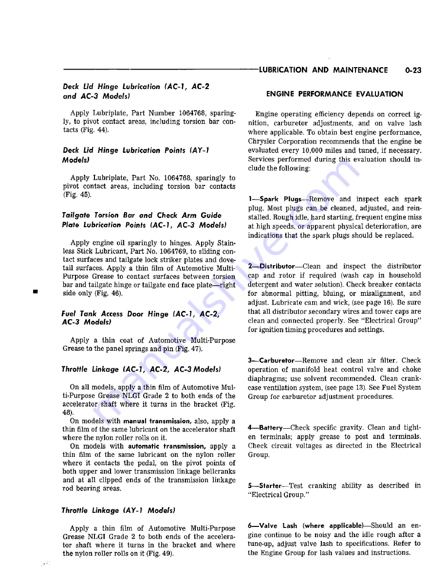 Chrysler Imperial 1965 Service – Technical Manual Download Page 30