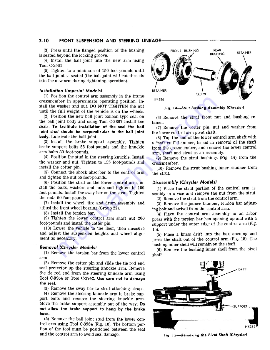 Chrysler Imperial 1965 Service – Technical Manual Download Page 62