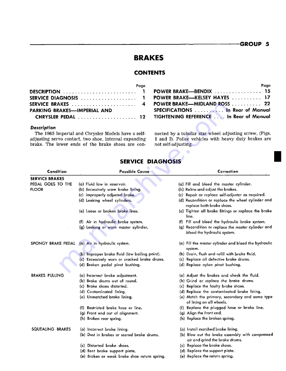 Chrysler Imperial 1965 Service – Technical Manual Download Page 83