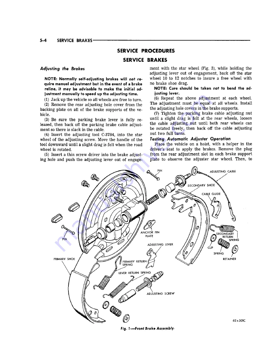 Chrysler Imperial 1965 Service – Technical Manual Download Page 86