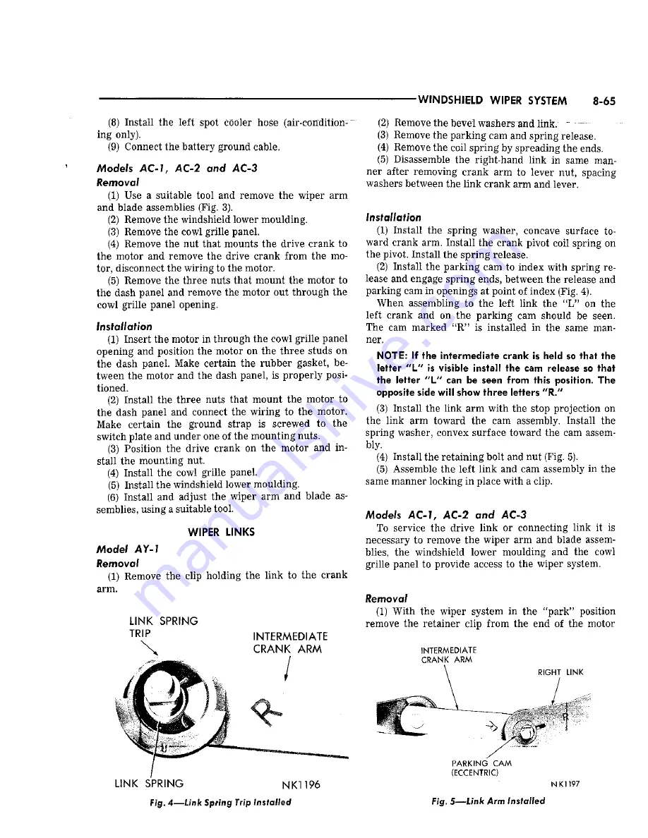 Chrysler Imperial 1965 Service – Technical Manual Download Page 181