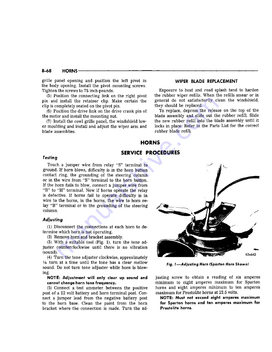 Chrysler Imperial 1965 Service – Technical Manual Download Page 184