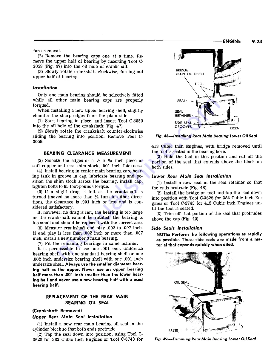 Chrysler Imperial 1965 Service – Technical Manual Download Page 232