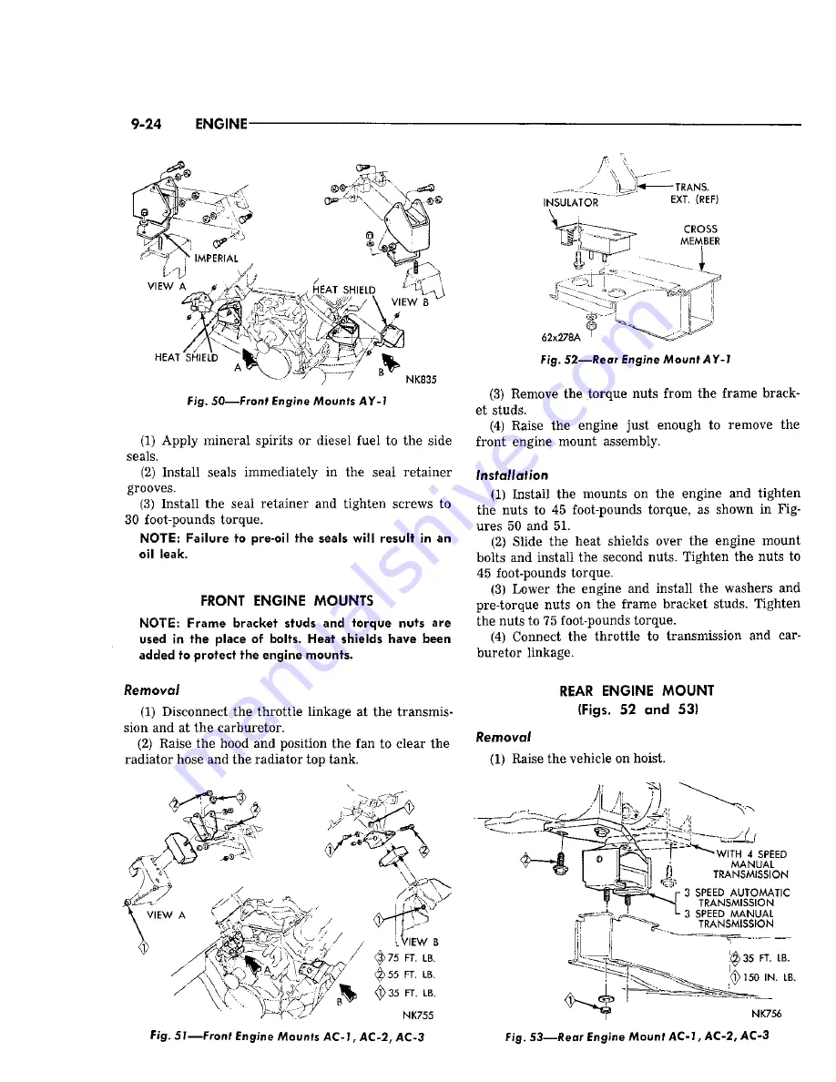 Chrysler Imperial 1965 Service – Technical Manual Download Page 233