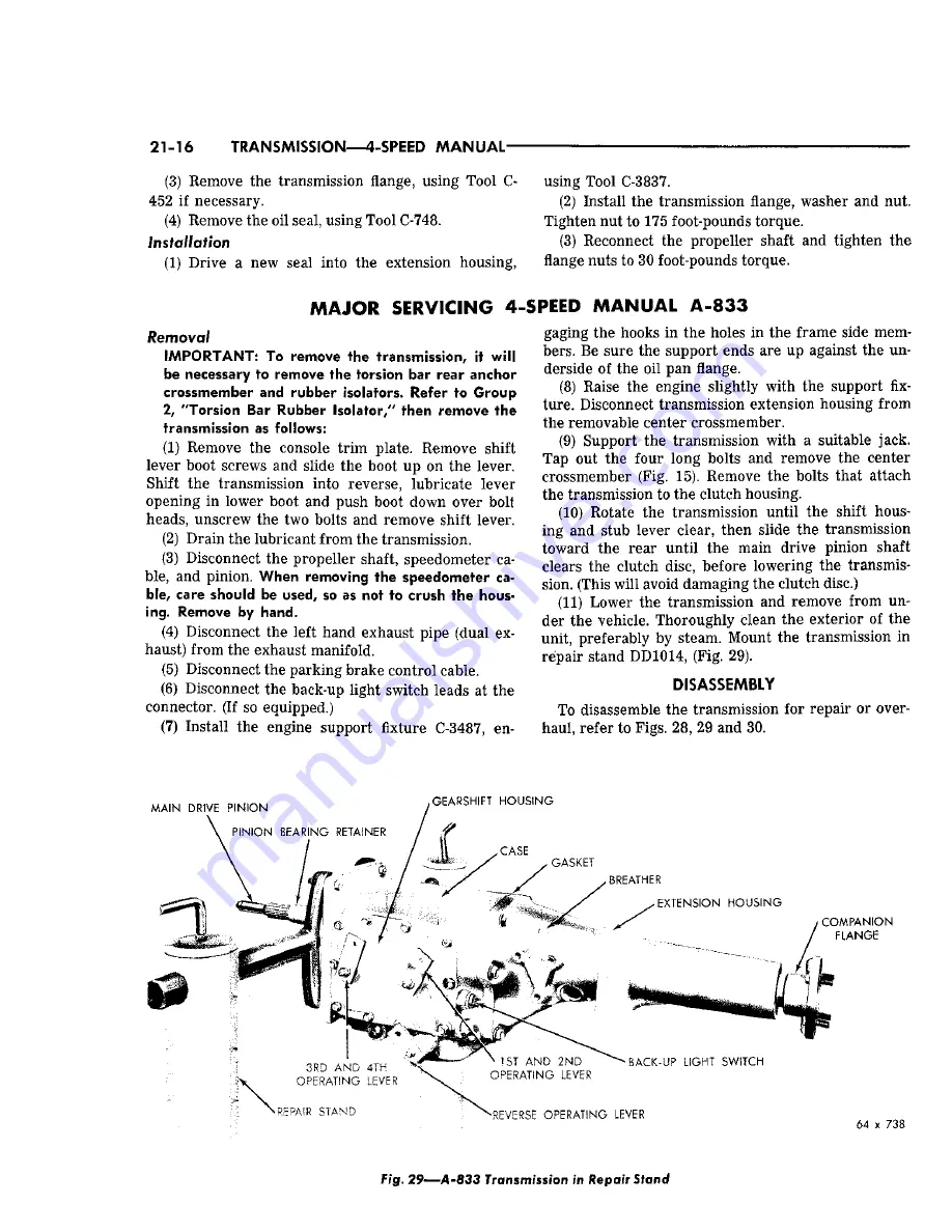 Chrysler Imperial 1965 Service – Technical Manual Download Page 349