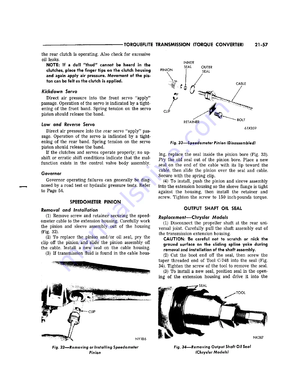 Chrysler Imperial 1965 Service – Technical Manual Download Page 390