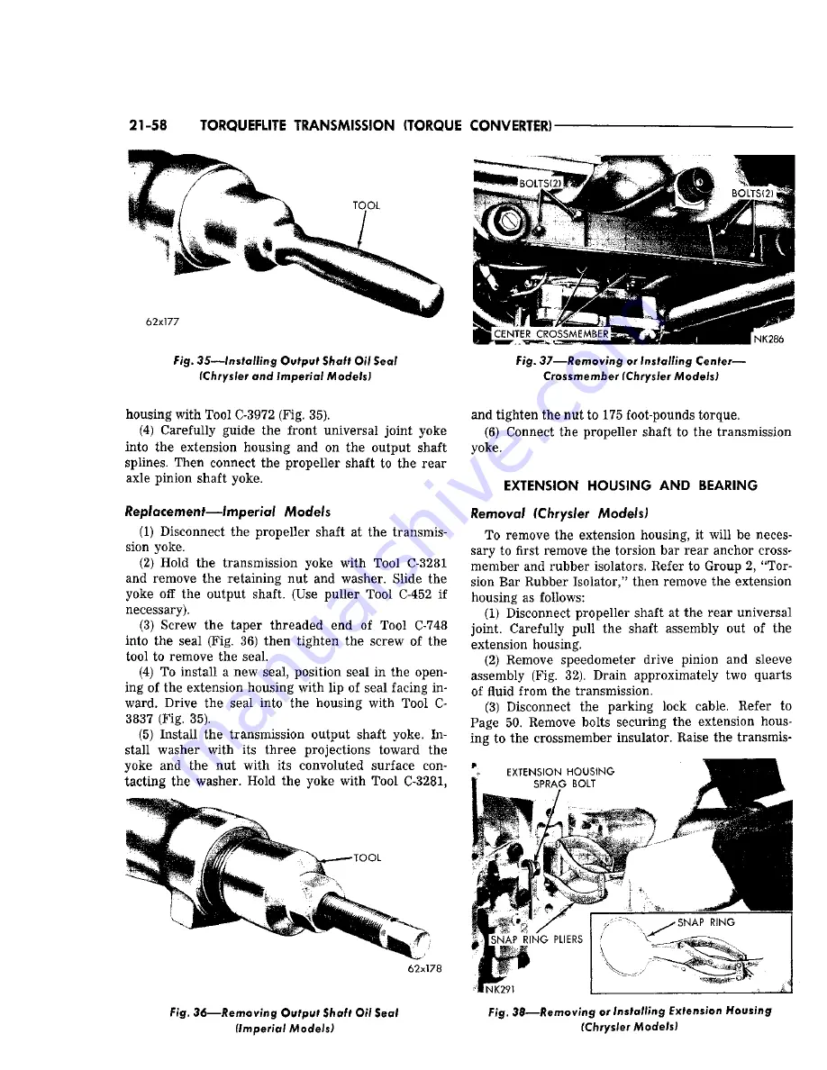 Chrysler Imperial 1965 Service – Technical Manual Download Page 391