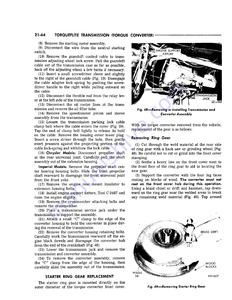 Chrysler Imperial 1965 Service – Technical Manual Download Page 397