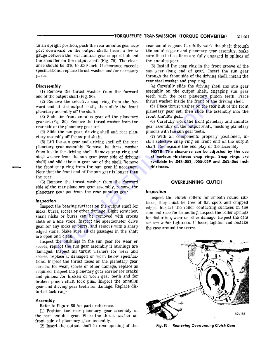 Chrysler Imperial 1965 Service – Technical Manual Download Page 414