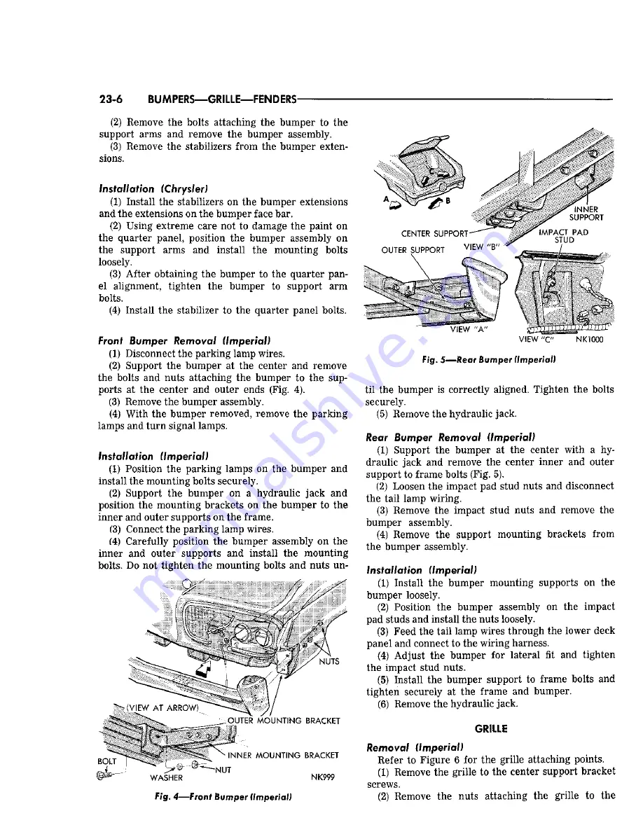 Chrysler Imperial 1965 Service – Technical Manual Download Page 431