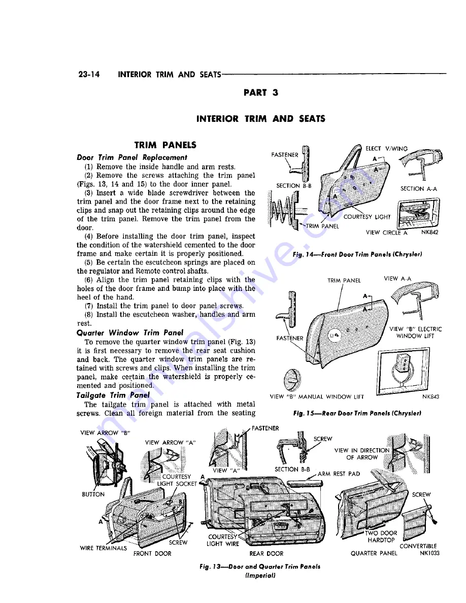 Chrysler Imperial 1965 Service – Technical Manual Download Page 439