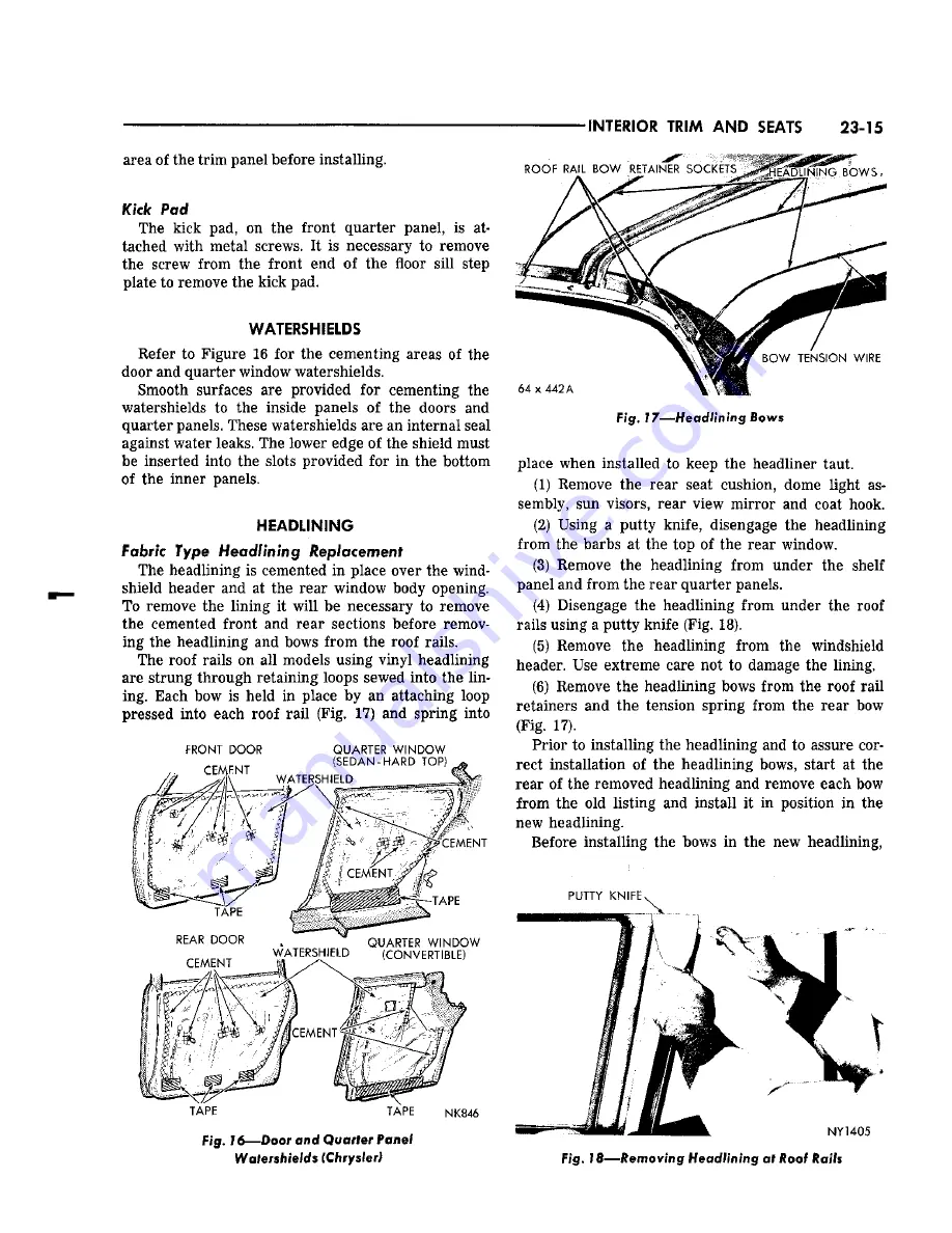 Chrysler Imperial 1965 Service – Technical Manual Download Page 440