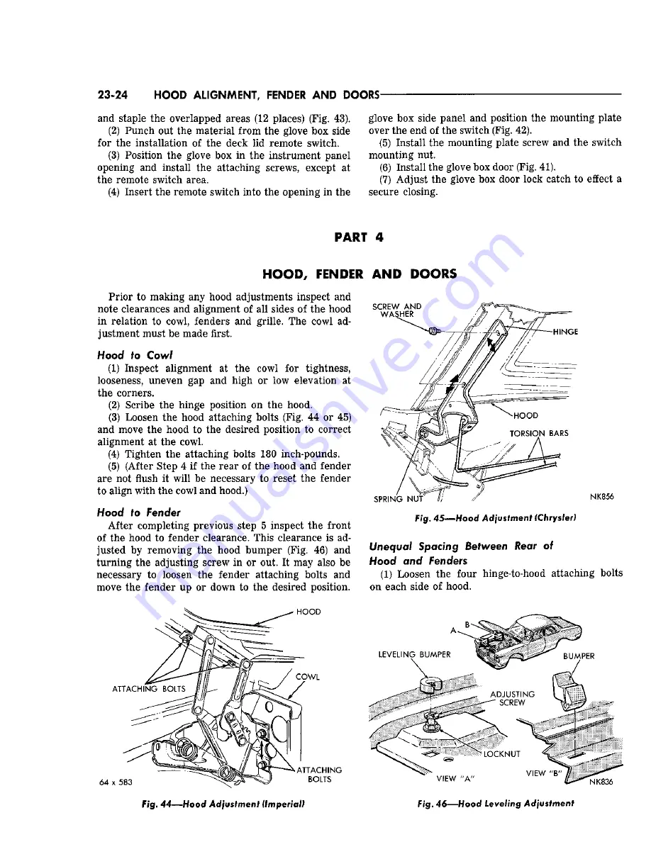 Chrysler Imperial 1965 Service – Technical Manual Download Page 449