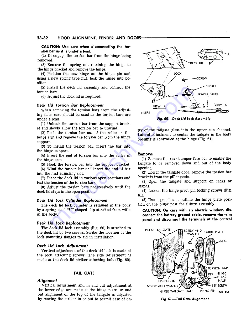 Chrysler Imperial 1965 Service – Technical Manual Download Page 457