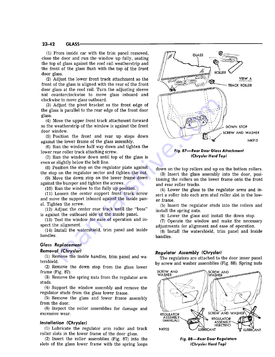 Chrysler Imperial 1965 Service – Technical Manual Download Page 467