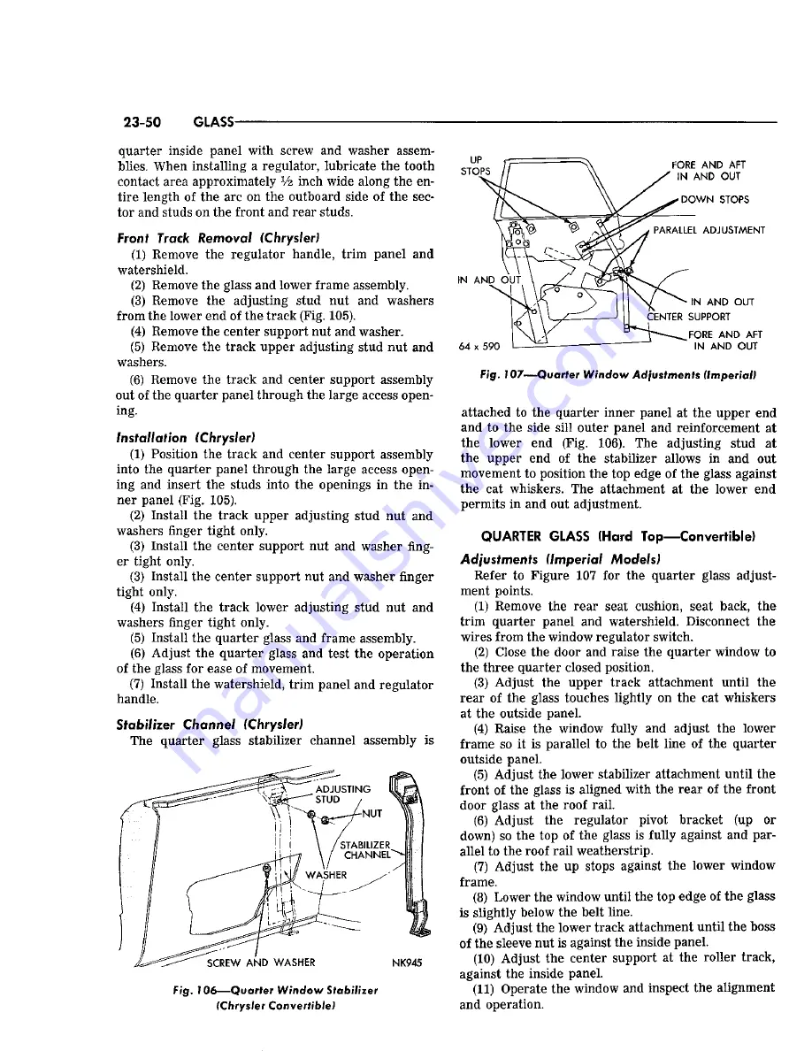 Chrysler Imperial 1965 Service – Technical Manual Download Page 475