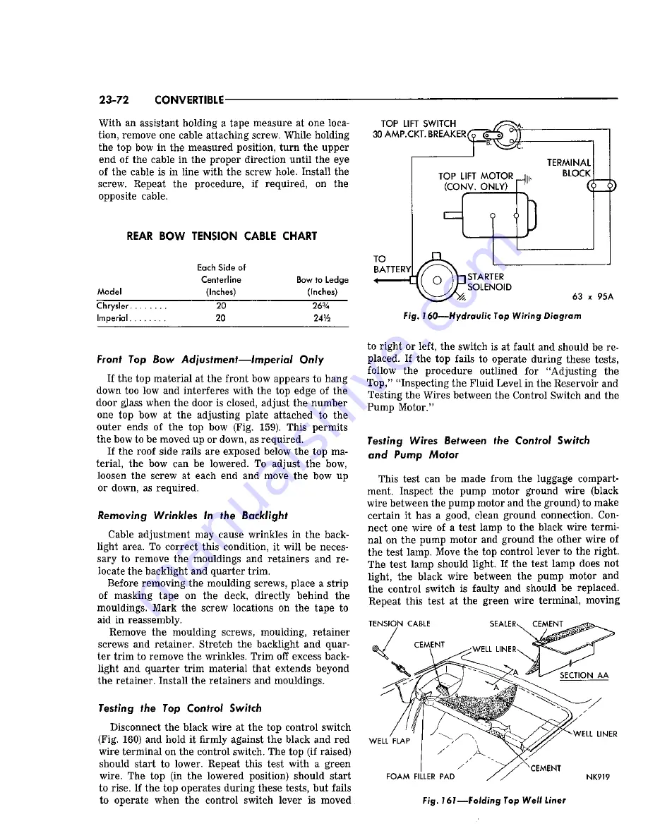 Chrysler Imperial 1965 Service – Technical Manual Download Page 497