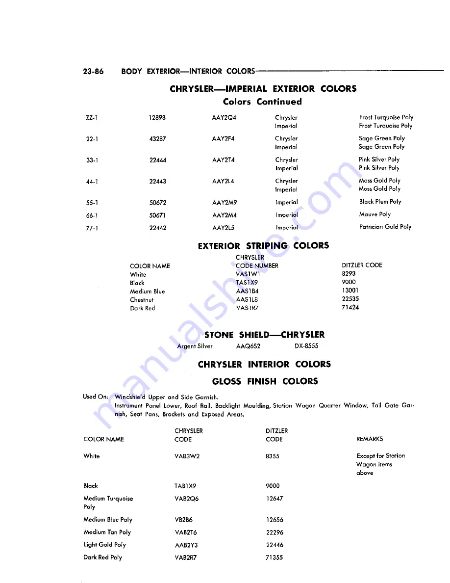 Chrysler Imperial 1965 Service – Technical Manual Download Page 511