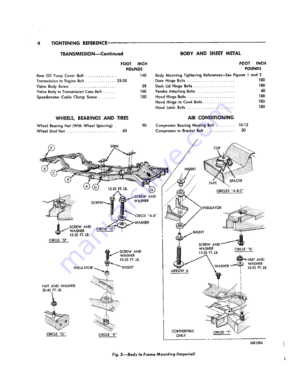 Chrysler Imperial 1965 Service – Technical Manual Download Page 576