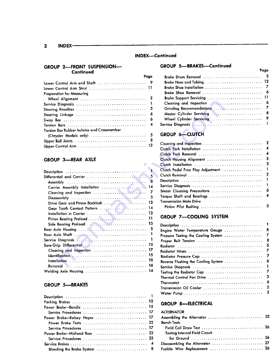 Chrysler Imperial 1965 Service – Technical Manual Download Page 579