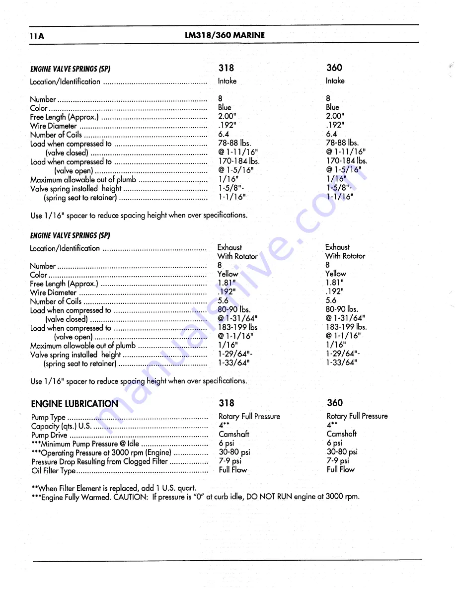 Chrysler LM 318 Service Manual Download Page 14