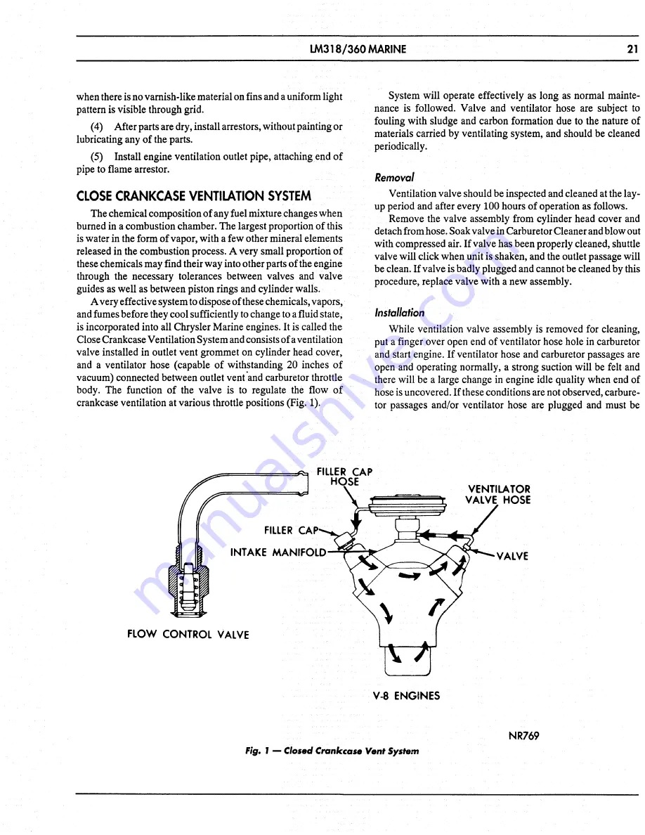 Chrysler LM 318 Service Manual Download Page 25