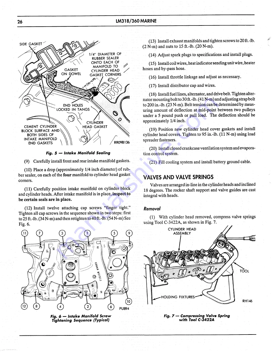 Chrysler LM 318 Service Manual Download Page 30