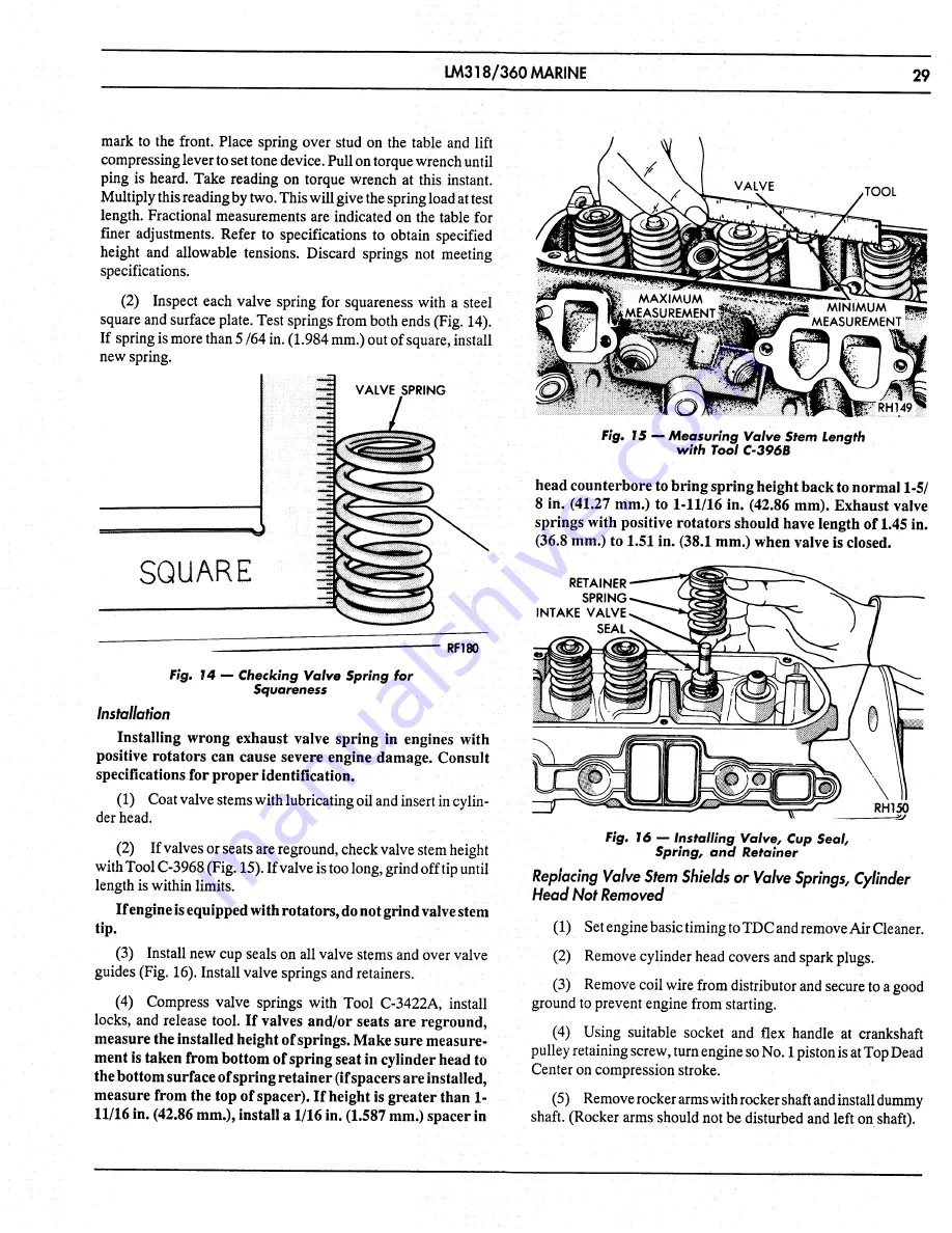 Chrysler LM 318 Service Manual Download Page 33