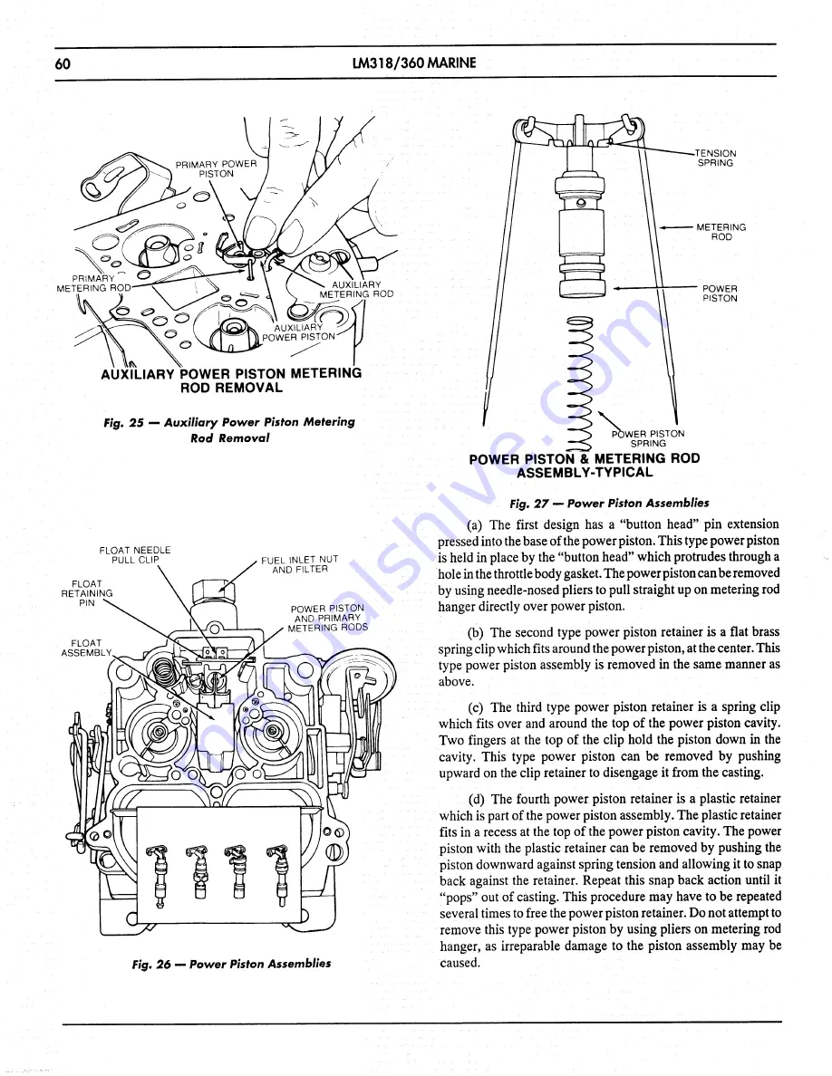 Chrysler LM 318 Service Manual Download Page 64