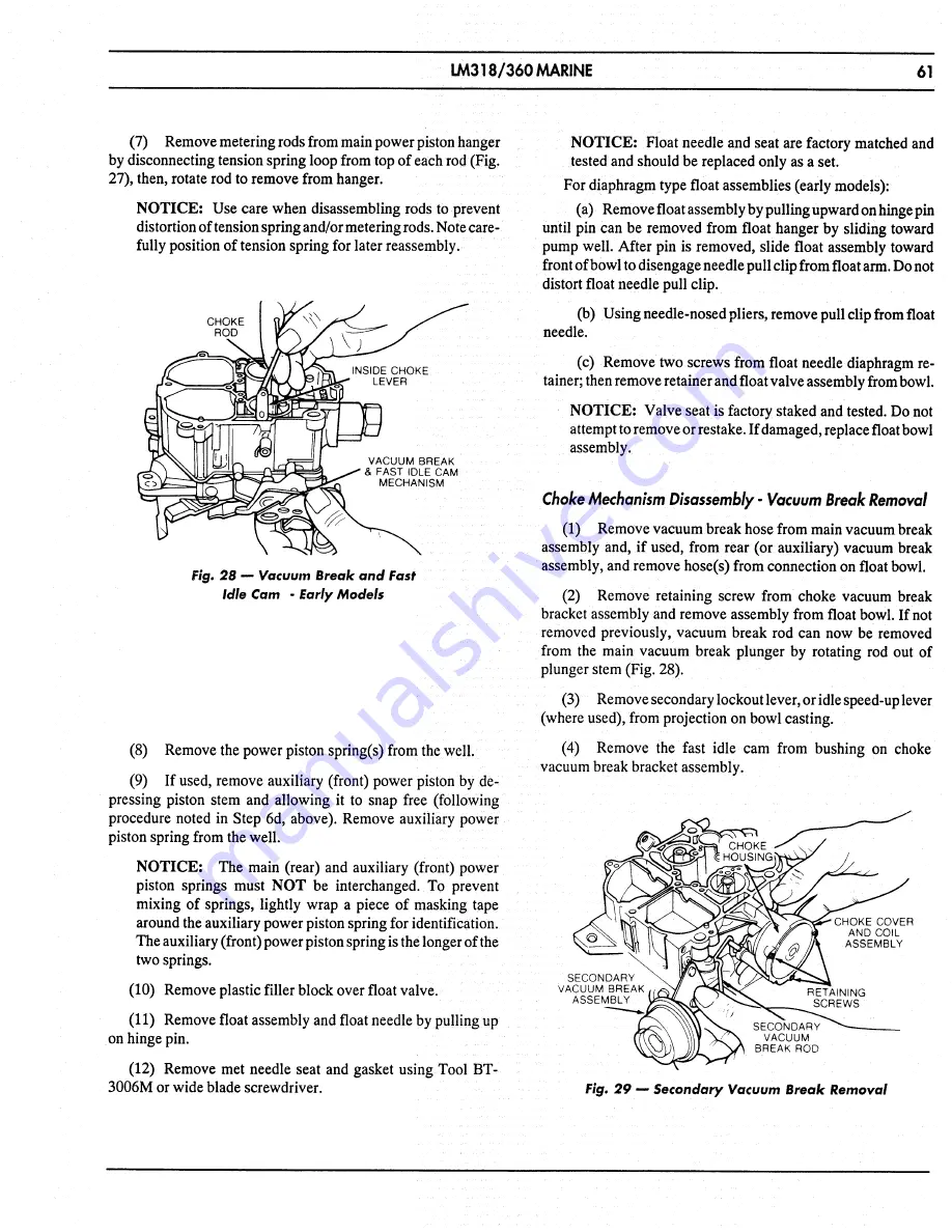 Chrysler LM 318 Service Manual Download Page 65