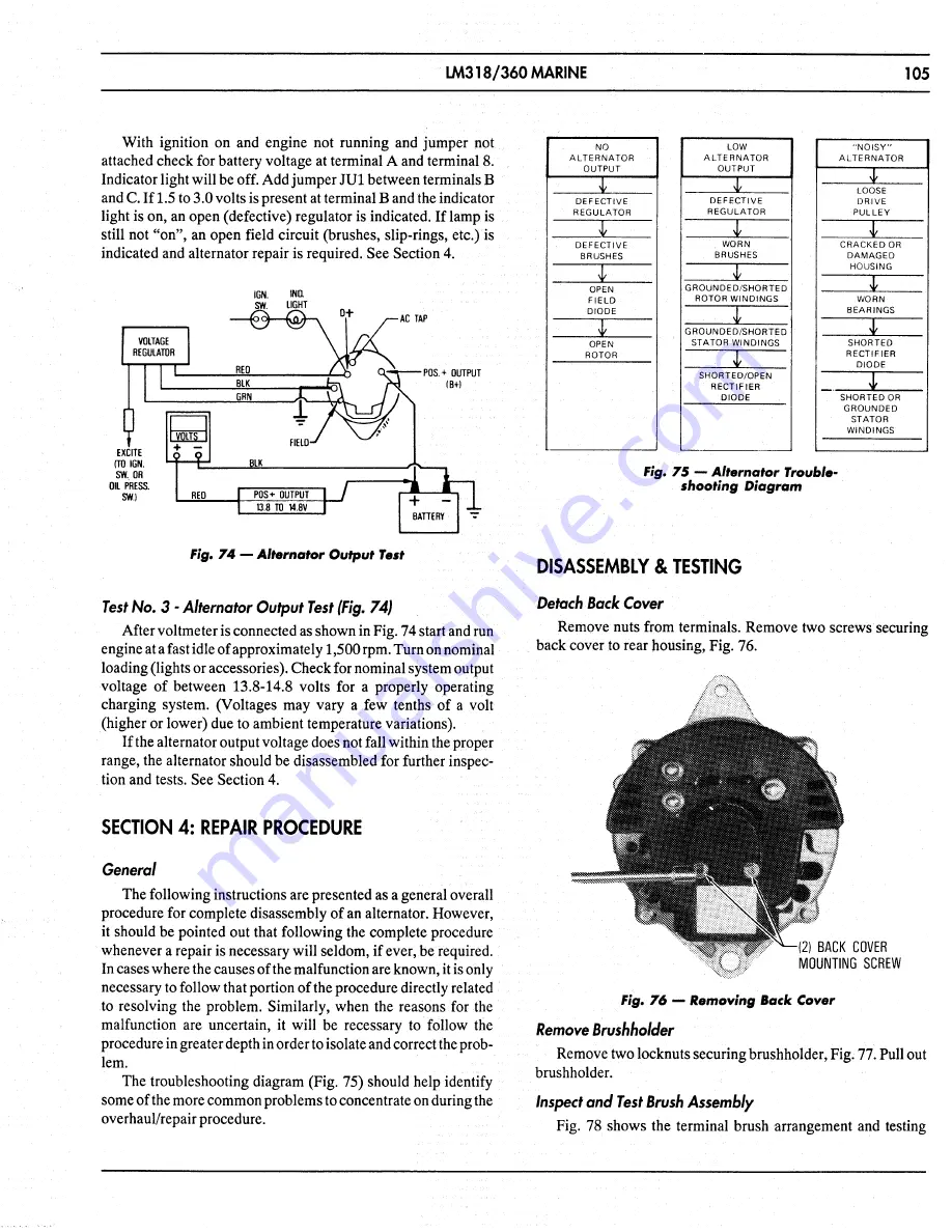 Chrysler LM 318 Service Manual Download Page 109