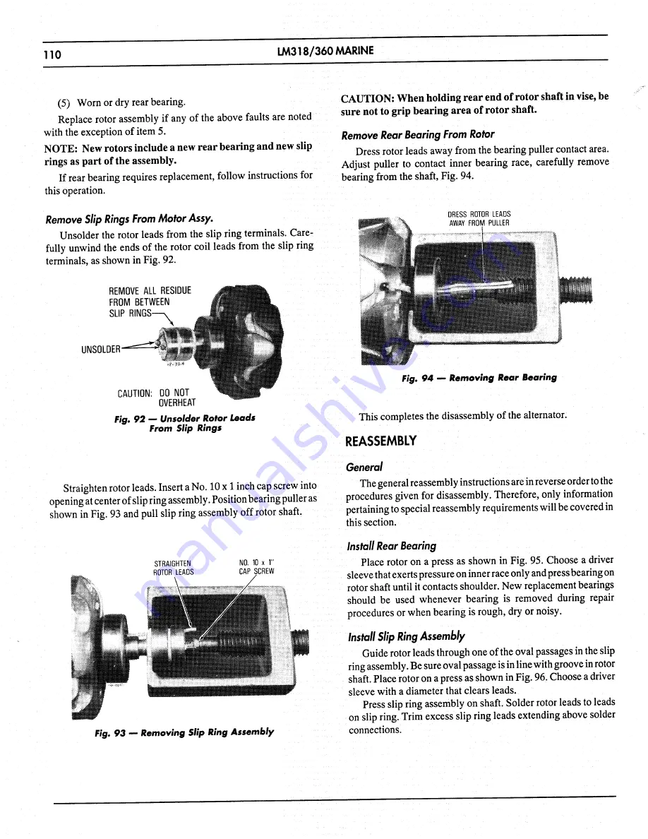 Chrysler LM 318 Service Manual Download Page 114