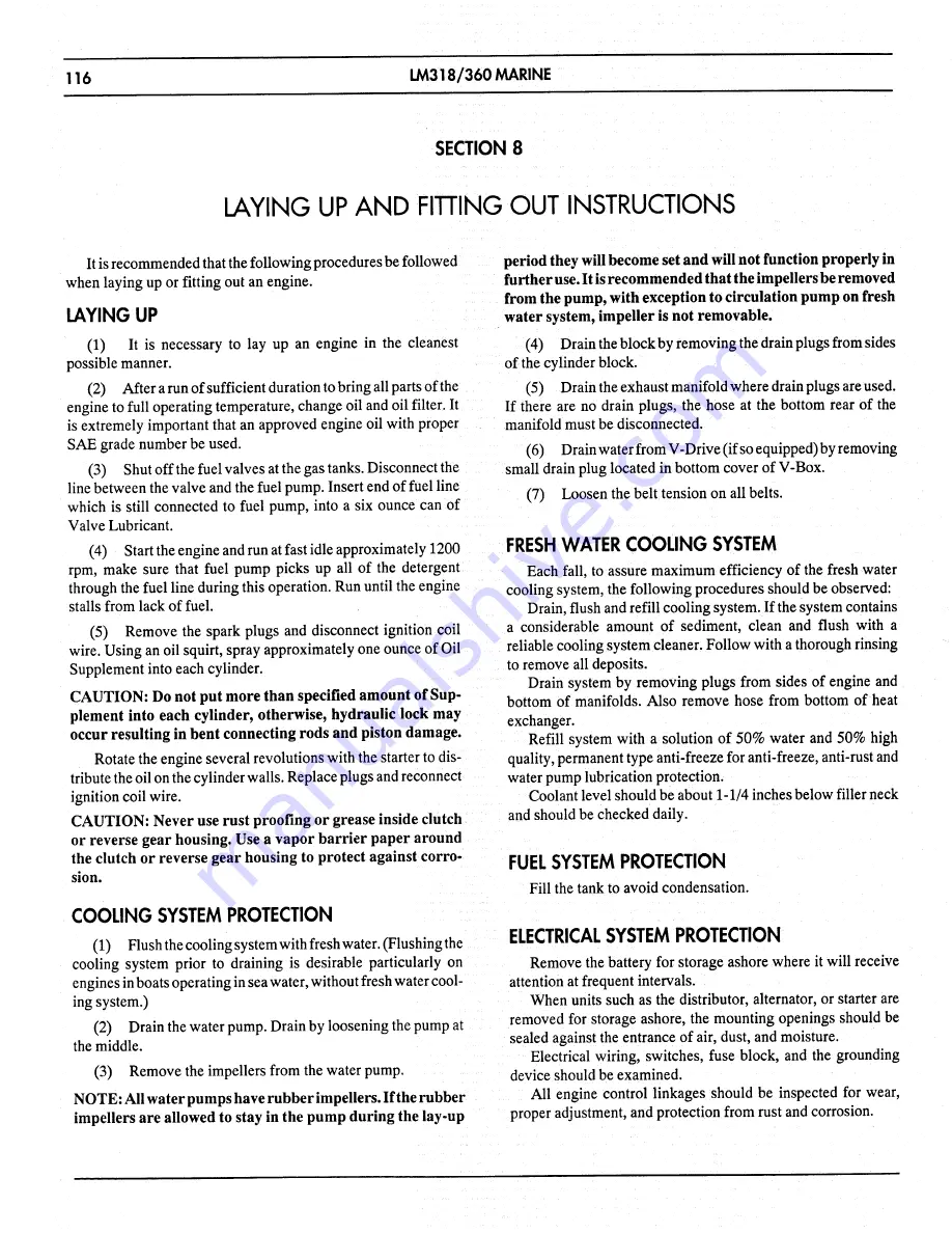 Chrysler LM 318 Service Manual Download Page 120