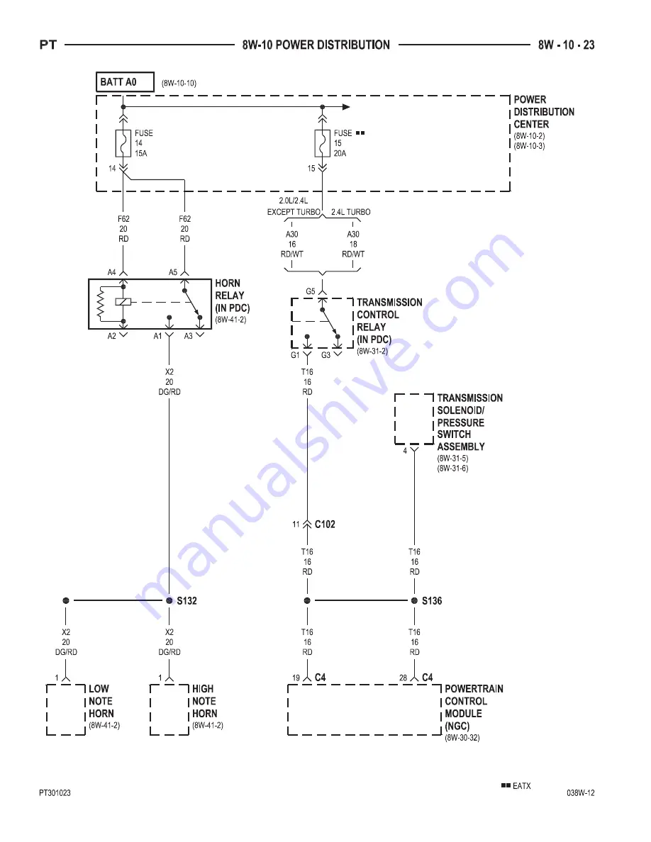 Chrysler PT Cruiser Service & Repair Manual Download Page 585