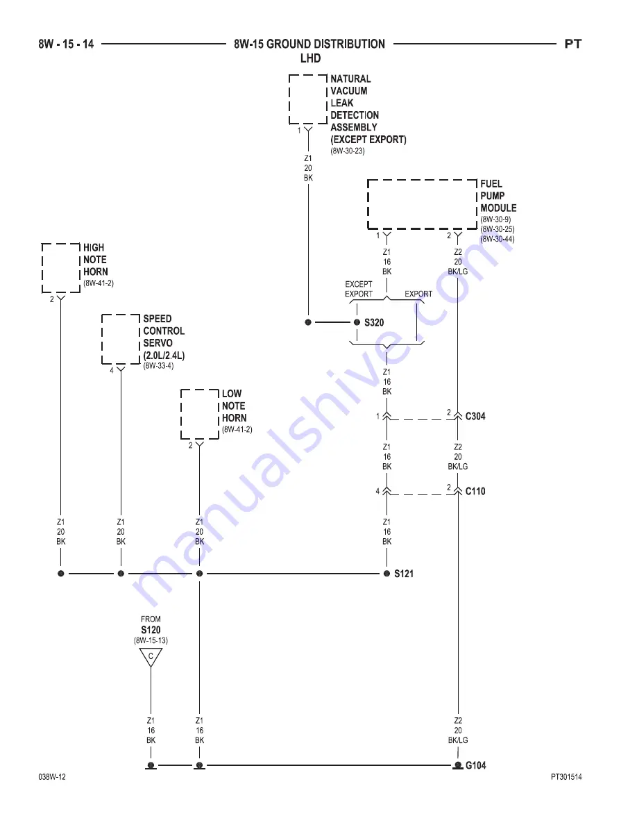 Chrysler PT Cruiser Скачать руководство пользователя страница 628