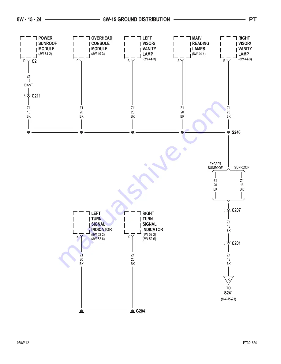 Chrysler PT Cruiser Service & Repair Manual Download Page 638