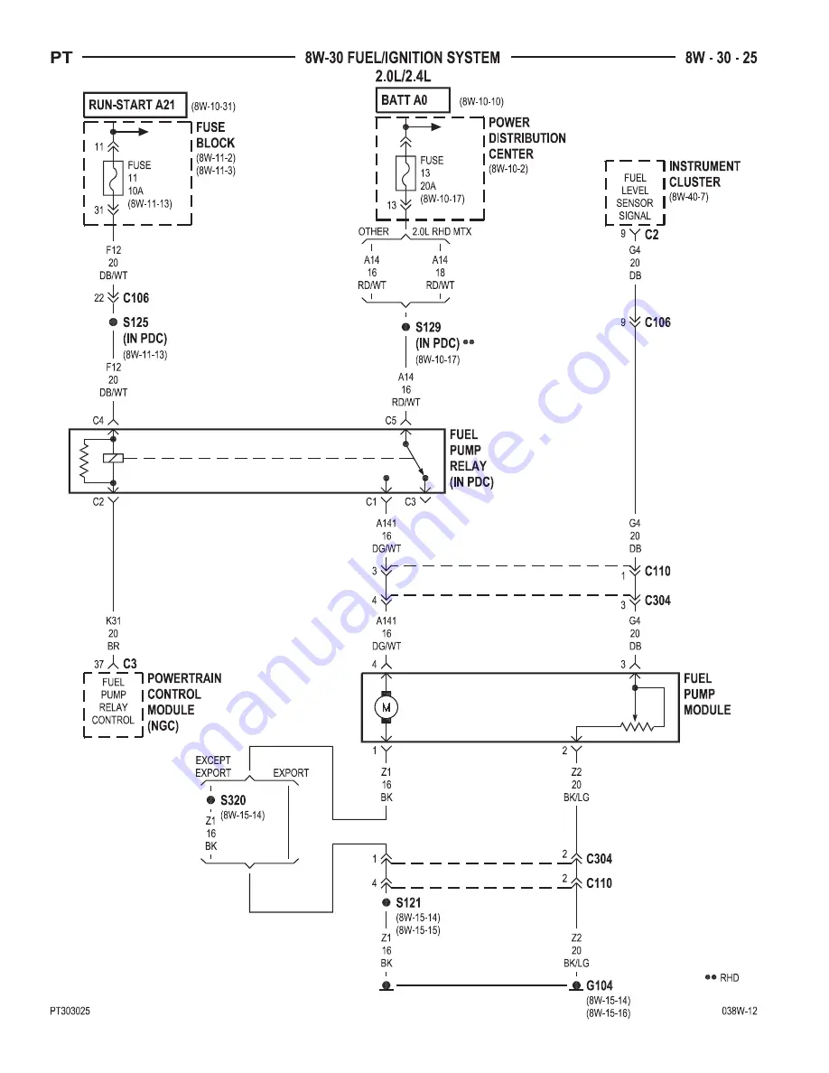 Chrysler PT Cruiser Скачать руководство пользователя страница 685