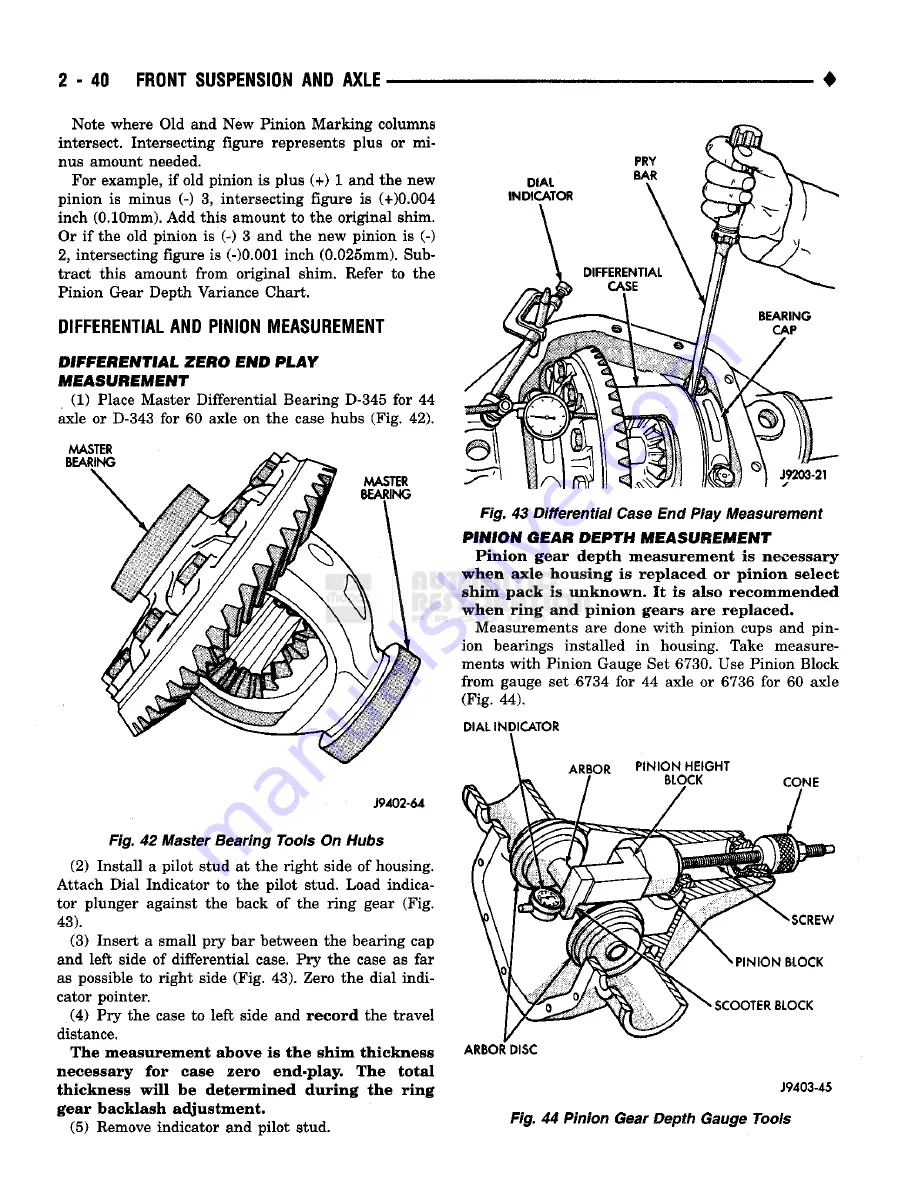 Chrysler RAM TRUCK 1500 1994 Service Manual Download Page 97