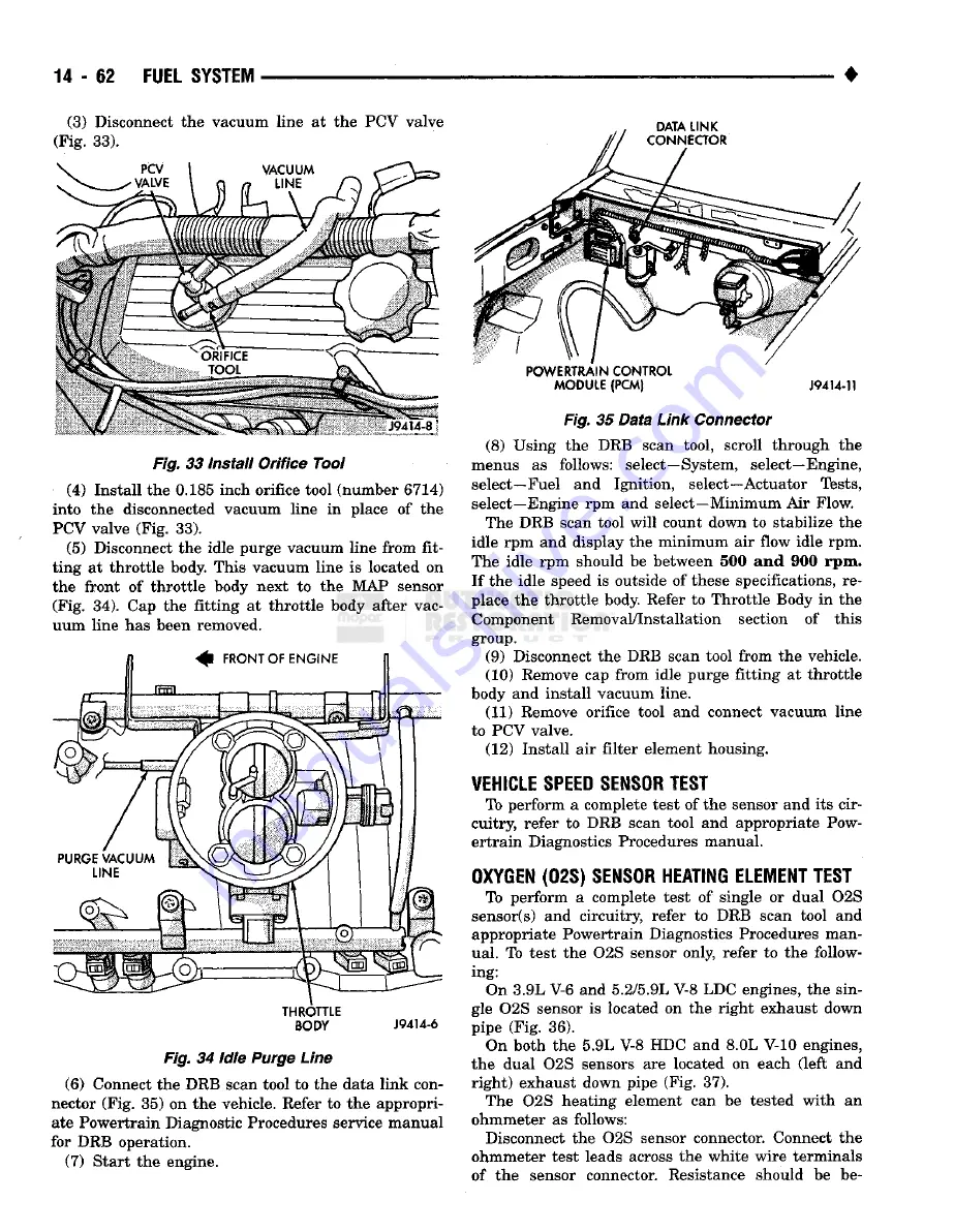 Chrysler RAM TRUCK 1500 1994 Service Manual Download Page 1003