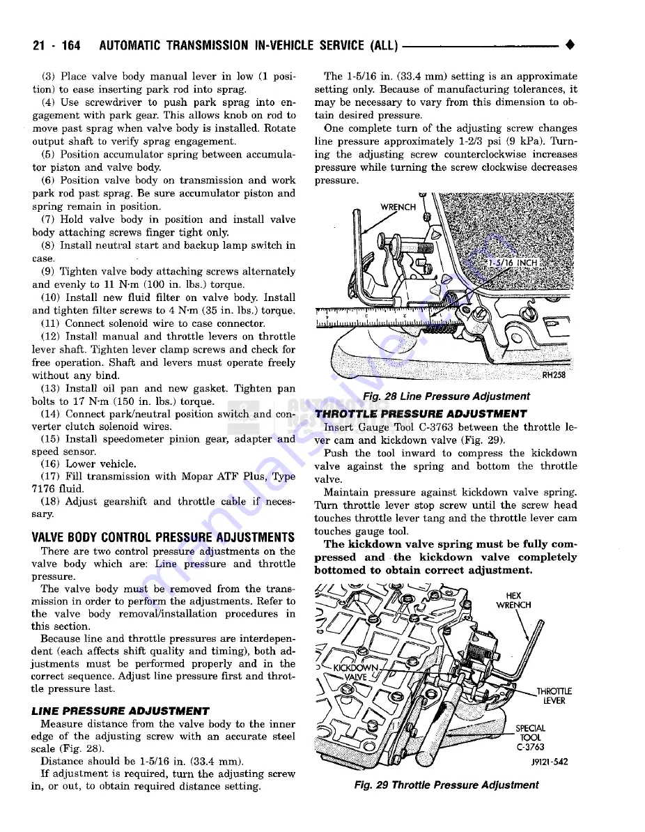 Chrysler RAM TRUCK 1500 1994 Service Manual Download Page 1301