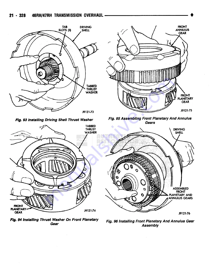 Chrysler RAM TRUCK 1500 1994 Service Manual Download Page 1465