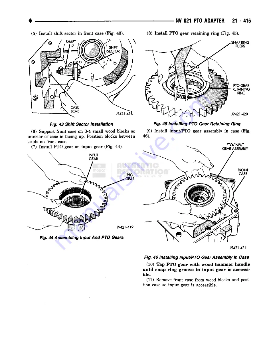 Chrysler RAM TRUCK 1500 1994 Service Manual Download Page 1552