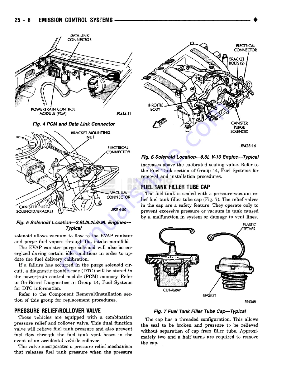 Chrysler RAM TRUCK 1500 1994 Service Manual Download Page 1647