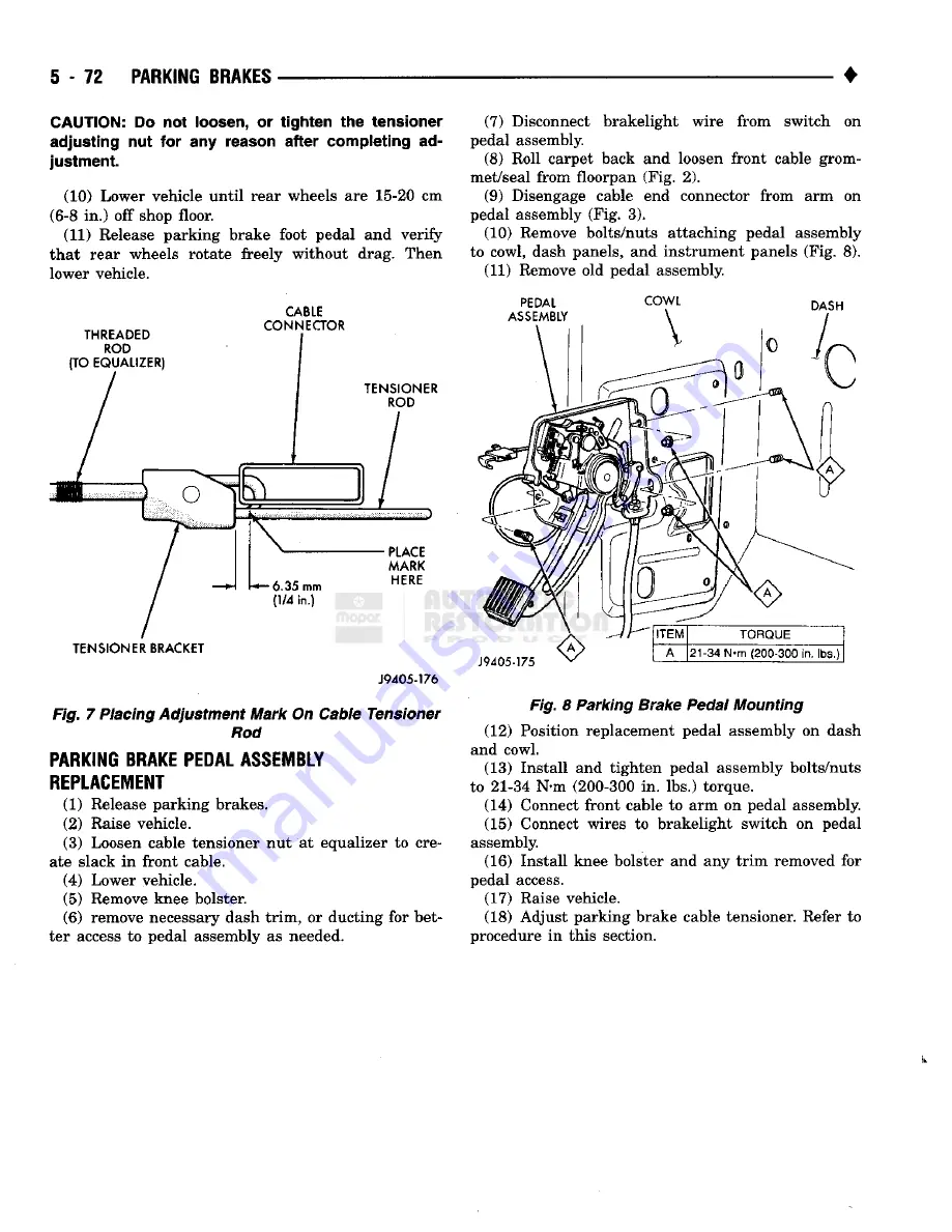 Chrysler RAM TRUCK 1500 1994 Скачать руководство пользователя страница 231