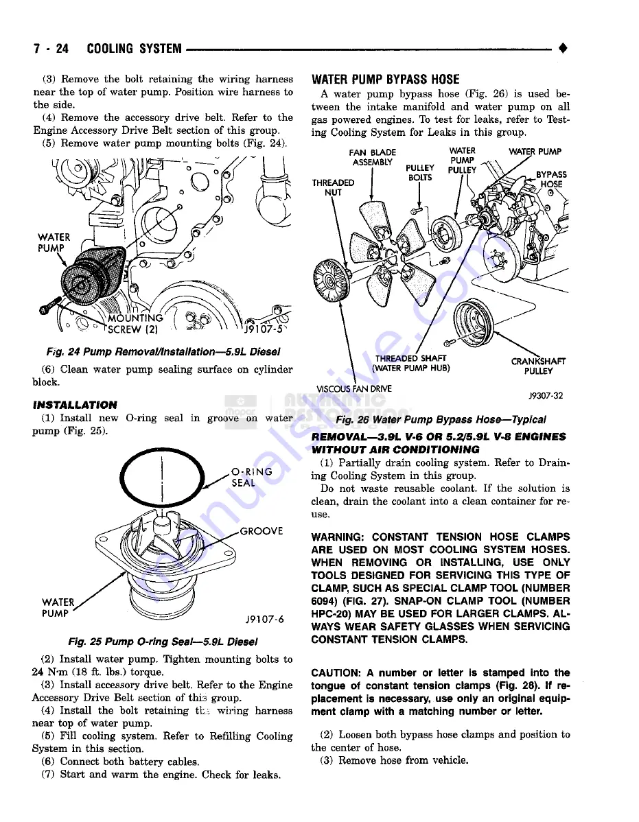 Chrysler RAM TRUCK 1500 1994 Скачать руководство пользователя страница 279