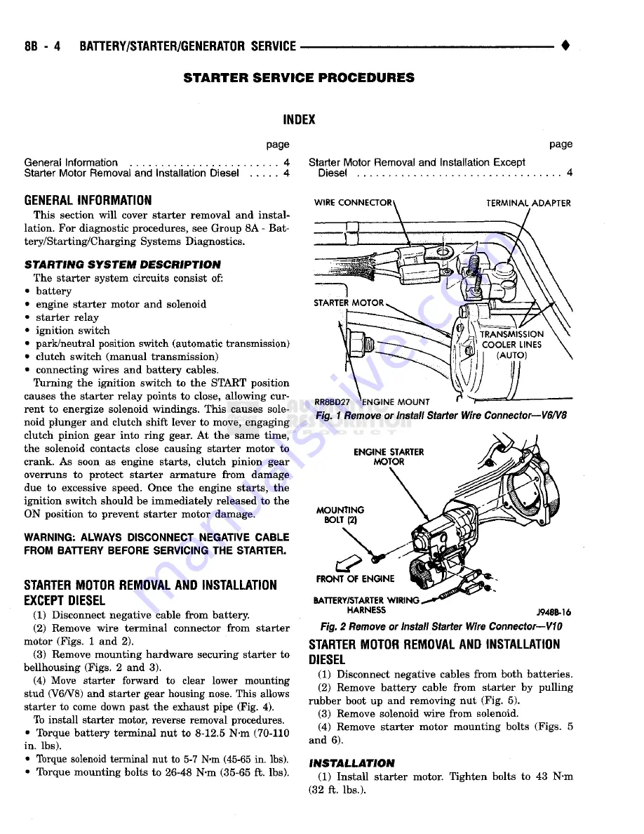 Chrysler RAM TRUCK 1500 1994 Скачать руководство пользователя страница 341